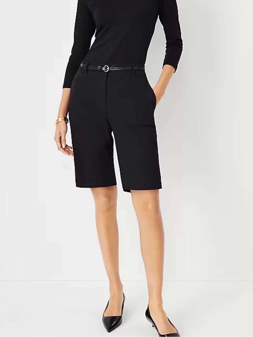Ann Taylor Black Bermuda Shorts